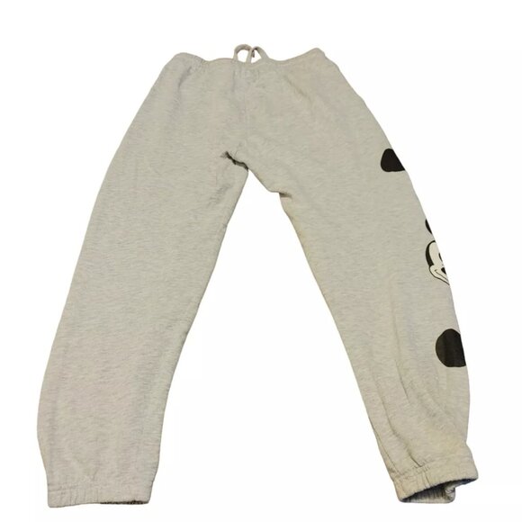 Disney Joggers Juniors Size L Gray Mickey Mouse Print Sweatpants - Picture 5 of 11